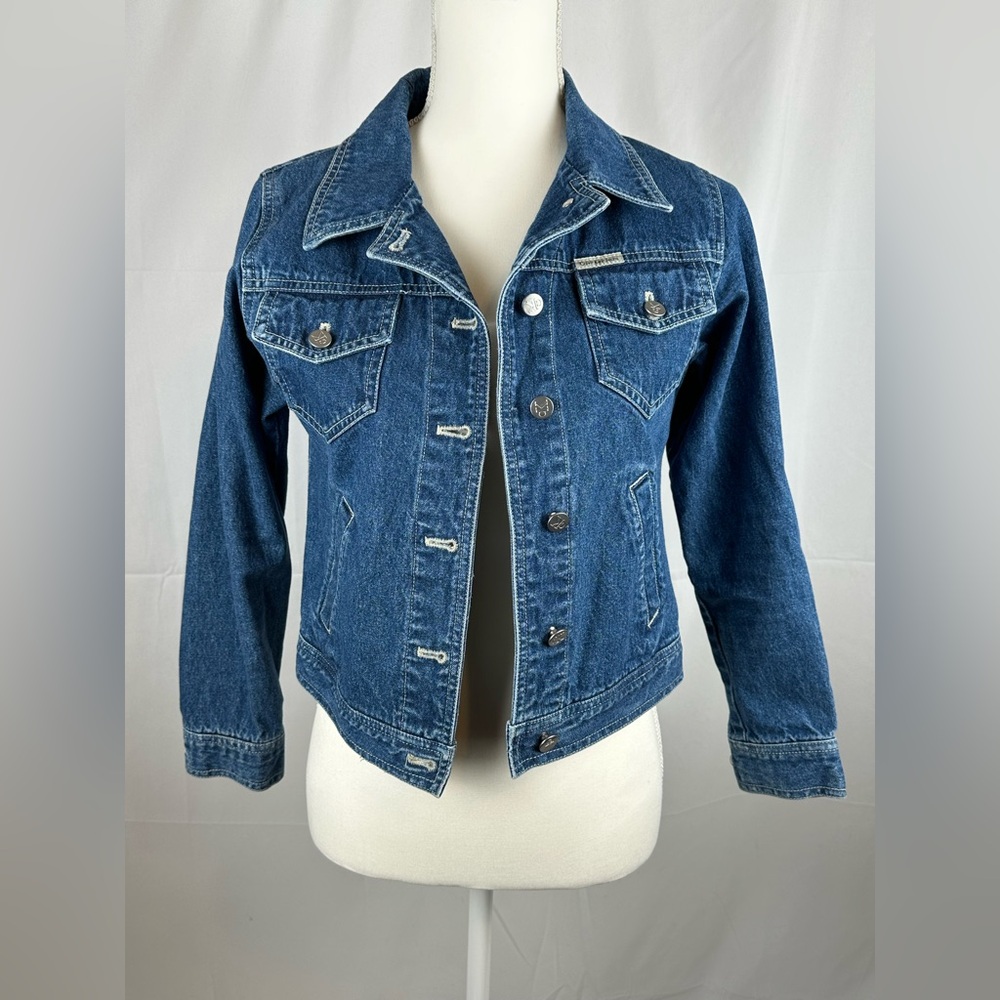 Calvin Klein Trucker Denim Jean Jacket Size XL 100% Cotton